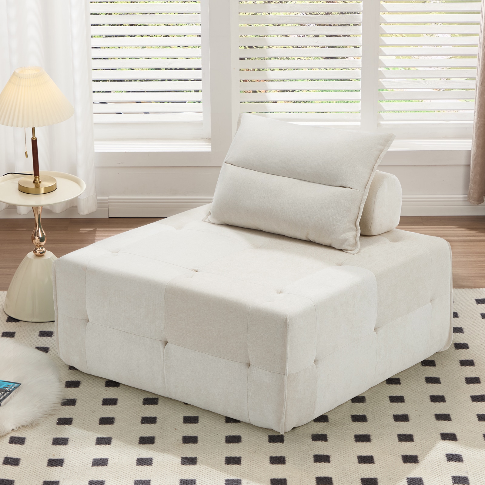 Modular Sectional Sofa With Deep Seat And Adjustable Backrest_voghion.com